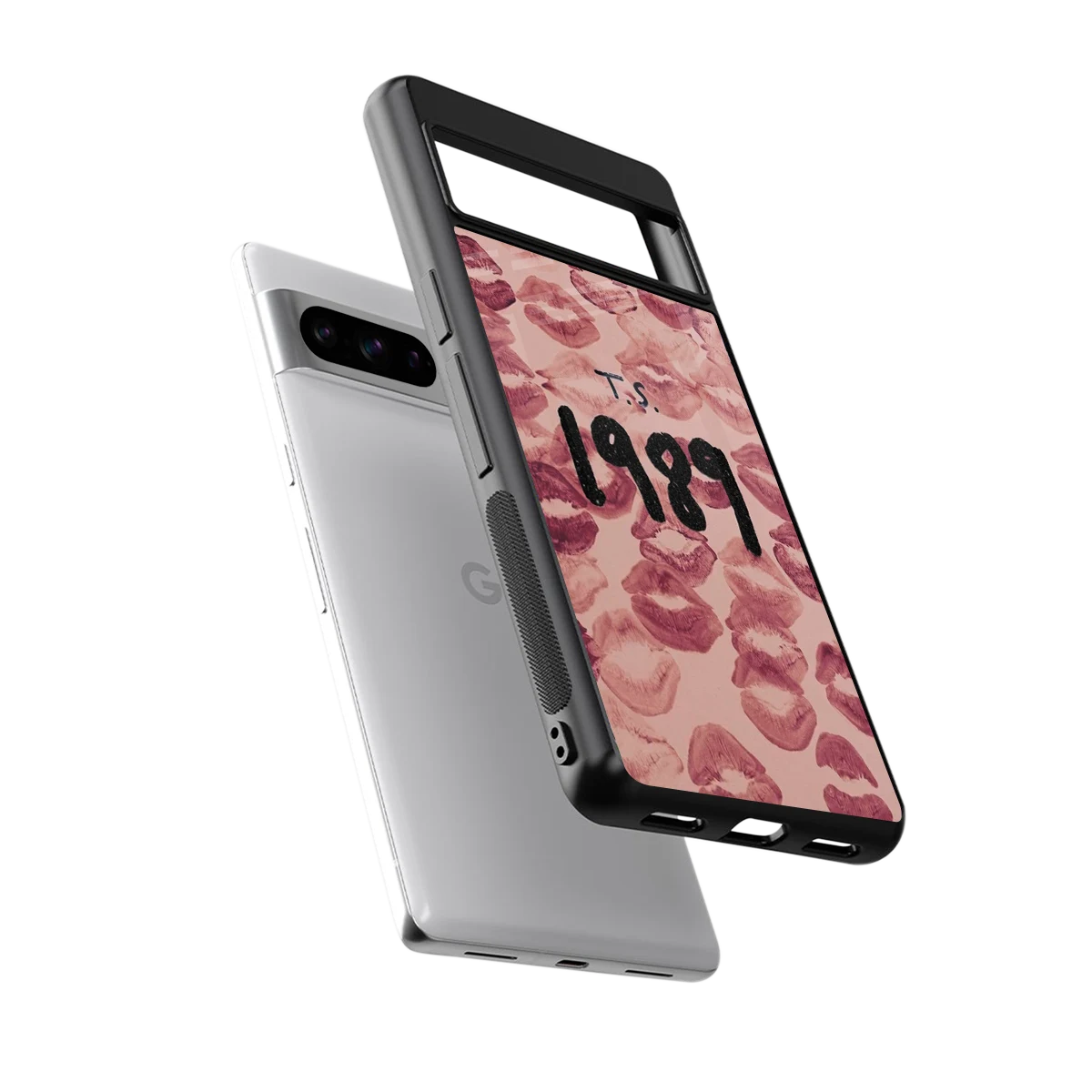 Taylor Swift 1989 sleek google pixel 8 pro cover with tempered glass back and TPU edges