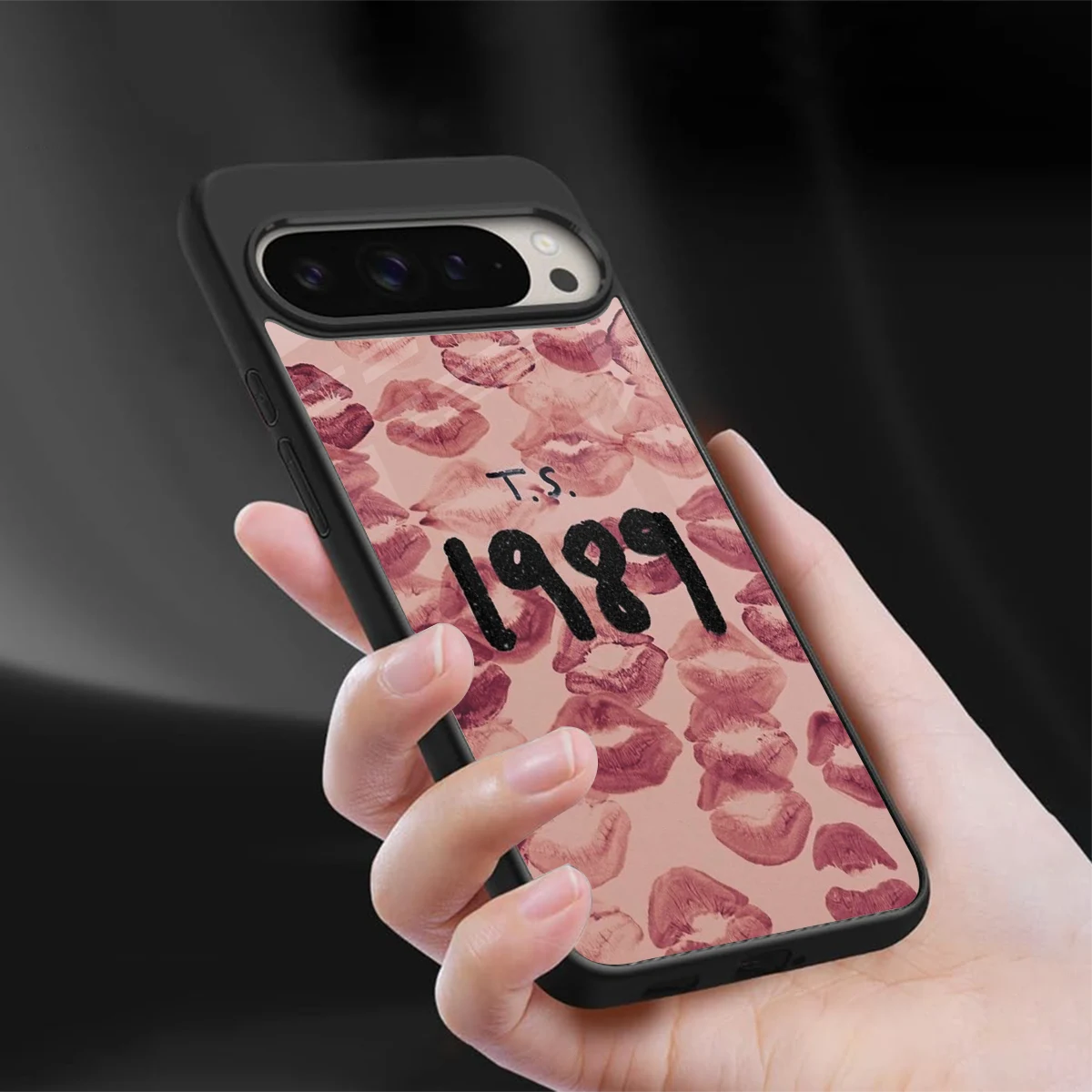 Taylor Swift 1989 sleek google pixel 9 pro cover with tempered glass back and TPU edges