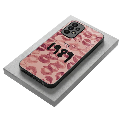Taylor Swift 1989 stylish phone case for samsung galaxy a23 | glossy glass and slim fit