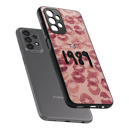Taylor Swift 1989 sleek samsung galaxy a23 cover with tempered glass back and TPU edges