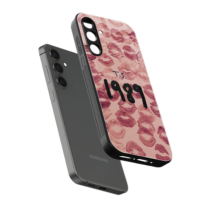 Taylor Swift 1989 sleek samsung galaxy a55 5g cover with tempered glass back and TPU edges