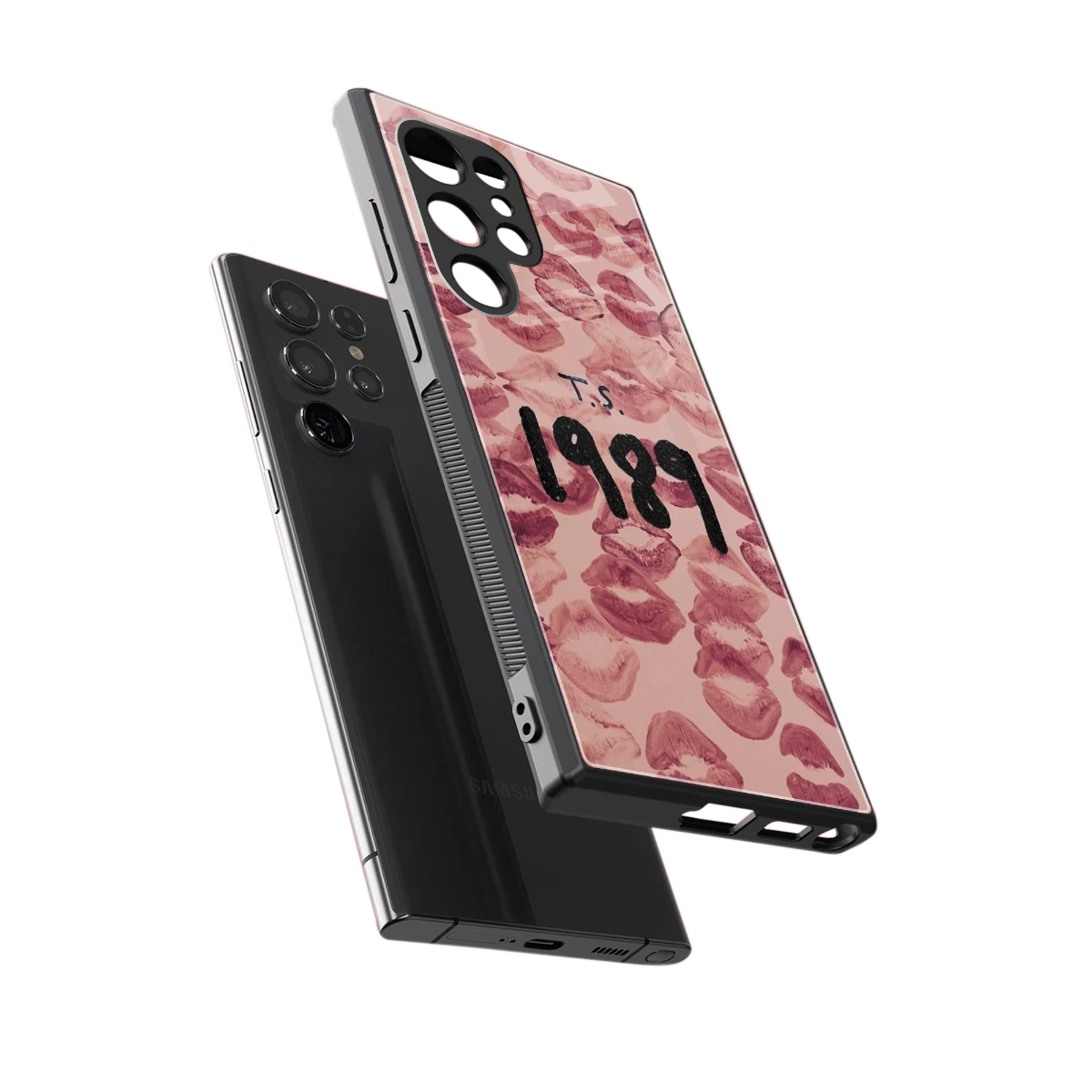 Taylor Swift 1989 sleek samsung galaxy s23 ultra cover with tempered glass back and TPU edges