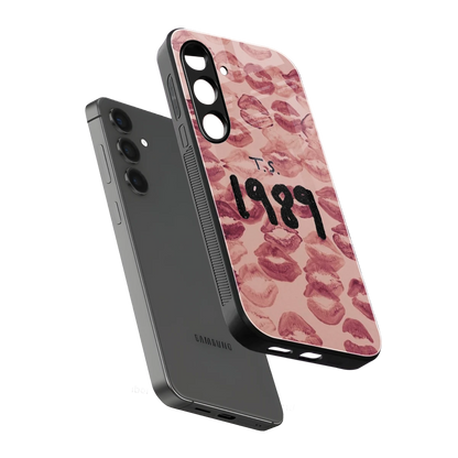 Taylor Swift 1989 sleek samsung galaxy s23 fe cover with tempered glass back and TPU edges