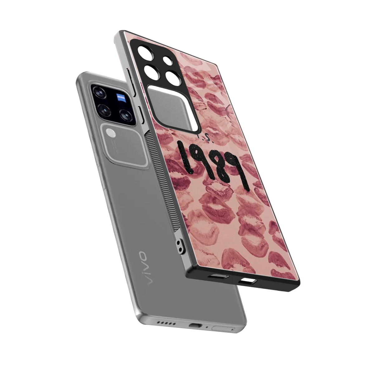 Taylor Swift 1989 sleekvivo v30 pro cover with tempered glass back and TPU edges