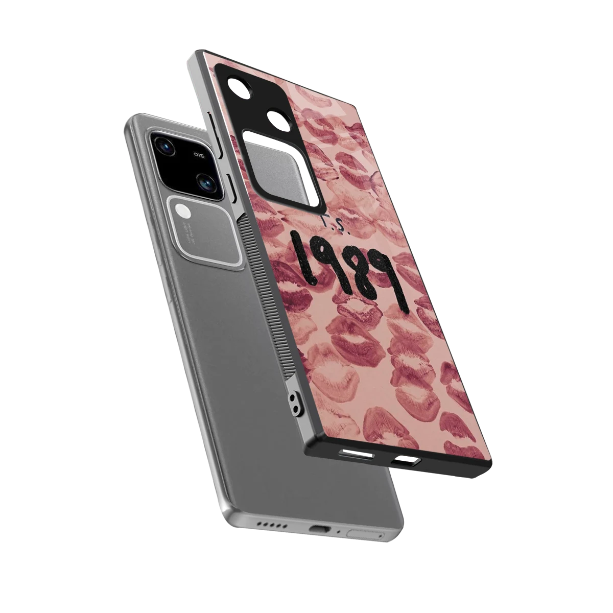 Taylor Swift 1989 sleek vivo v30 cover with tempered glass back and TPU edges