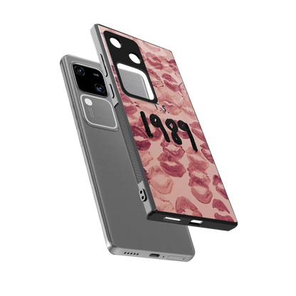 Taylor Swift 1989 sleek vivo v30 cover with tempered glass back and TPU edges