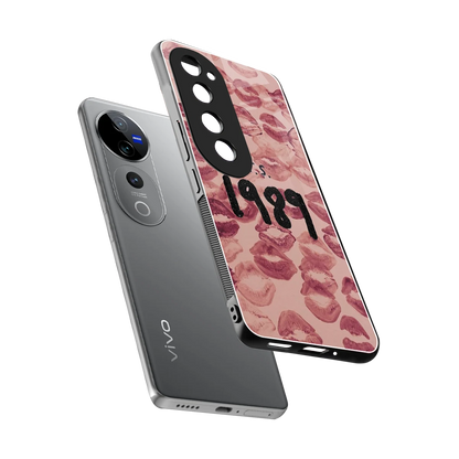 Taylor Swift 1989 sleek vivo v40 pro cover with tempered glass back and TPU edges