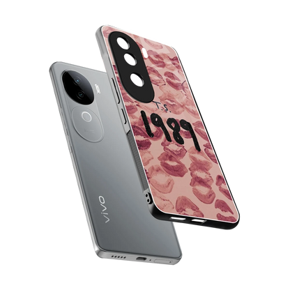 Taylor Swift 1989 sleek vivo v40e cover with tempered glass back and TPU edges
