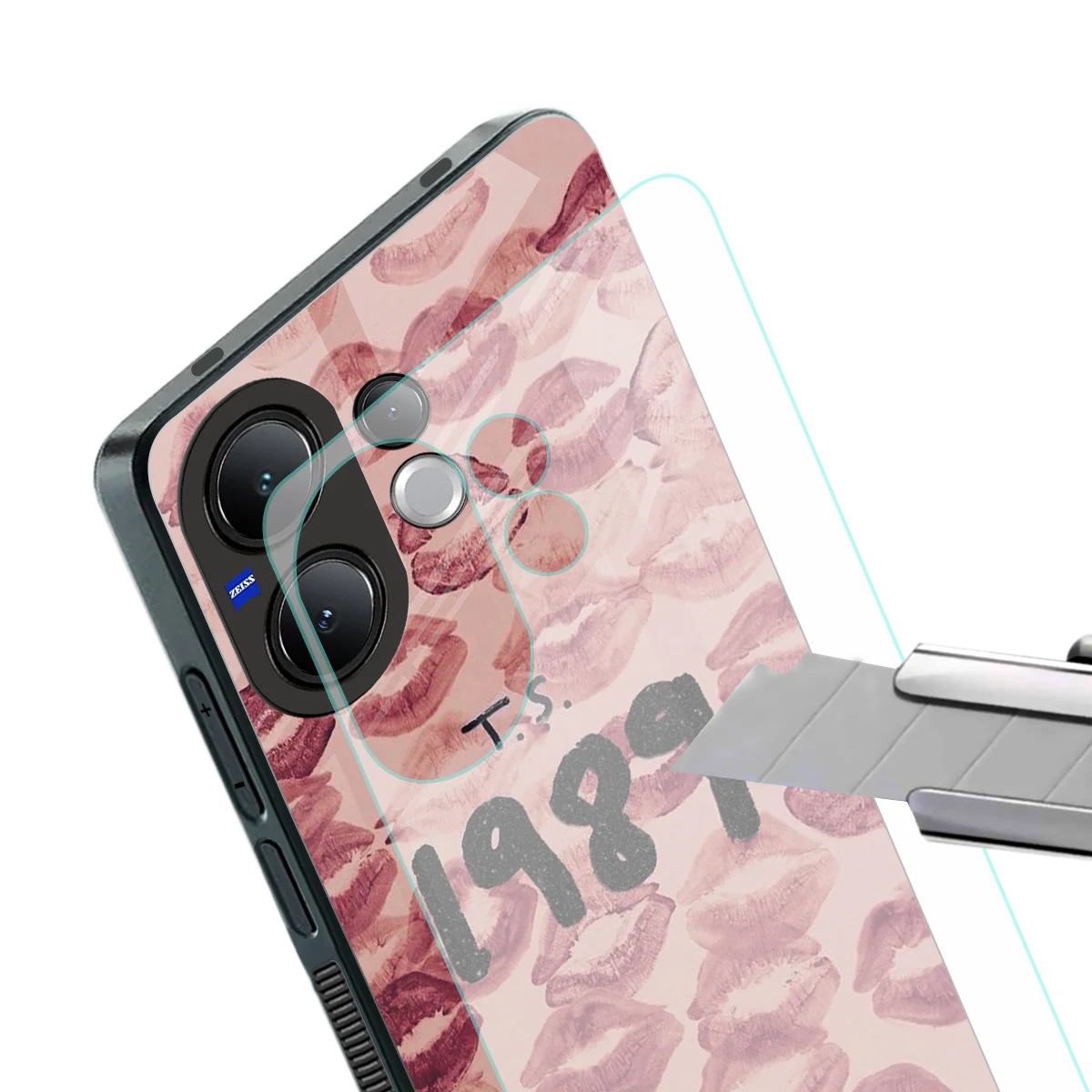 Taylor Swift 1989 stylish phone case for vivo v60 | glossy glass and slim fit