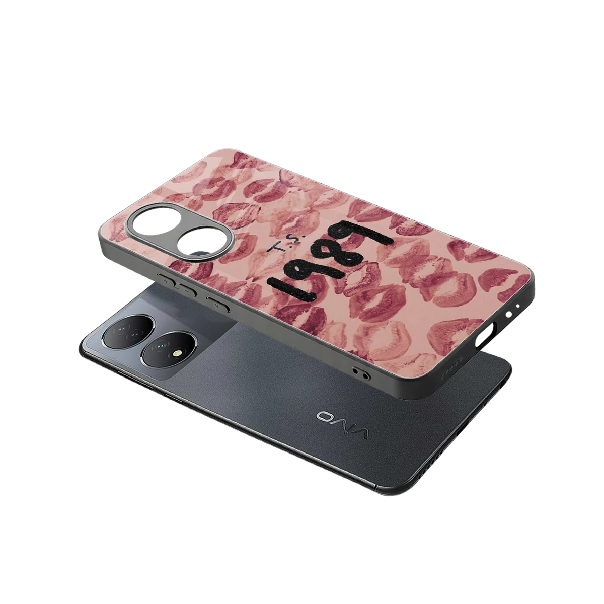 Taylor Swift 1989 sleek Vivo-y100 cover with tempered glass back and TPU edges