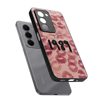 Taylor Swift 1989 sleek redmi 15 5g cover with tempered glass back and TPU edges