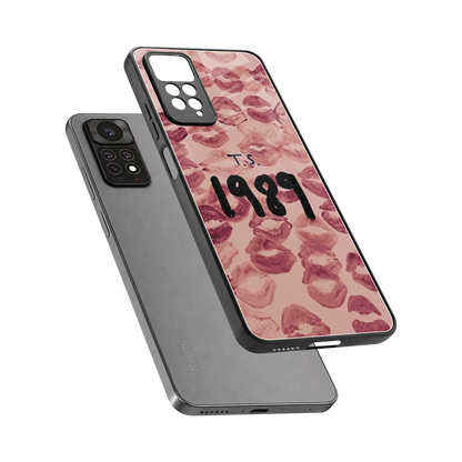 Taylor Swift 1989 sleek redmi note 11 pro cover with tempered glass back and TPU edges