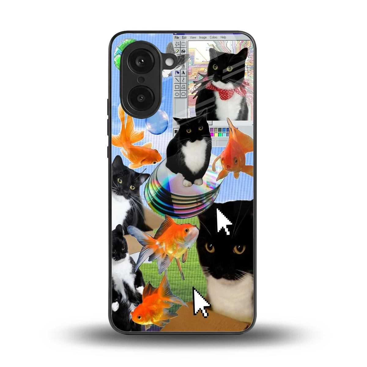 Techno Kitties back phone cover | glass case for oneplus nord ce5 5g