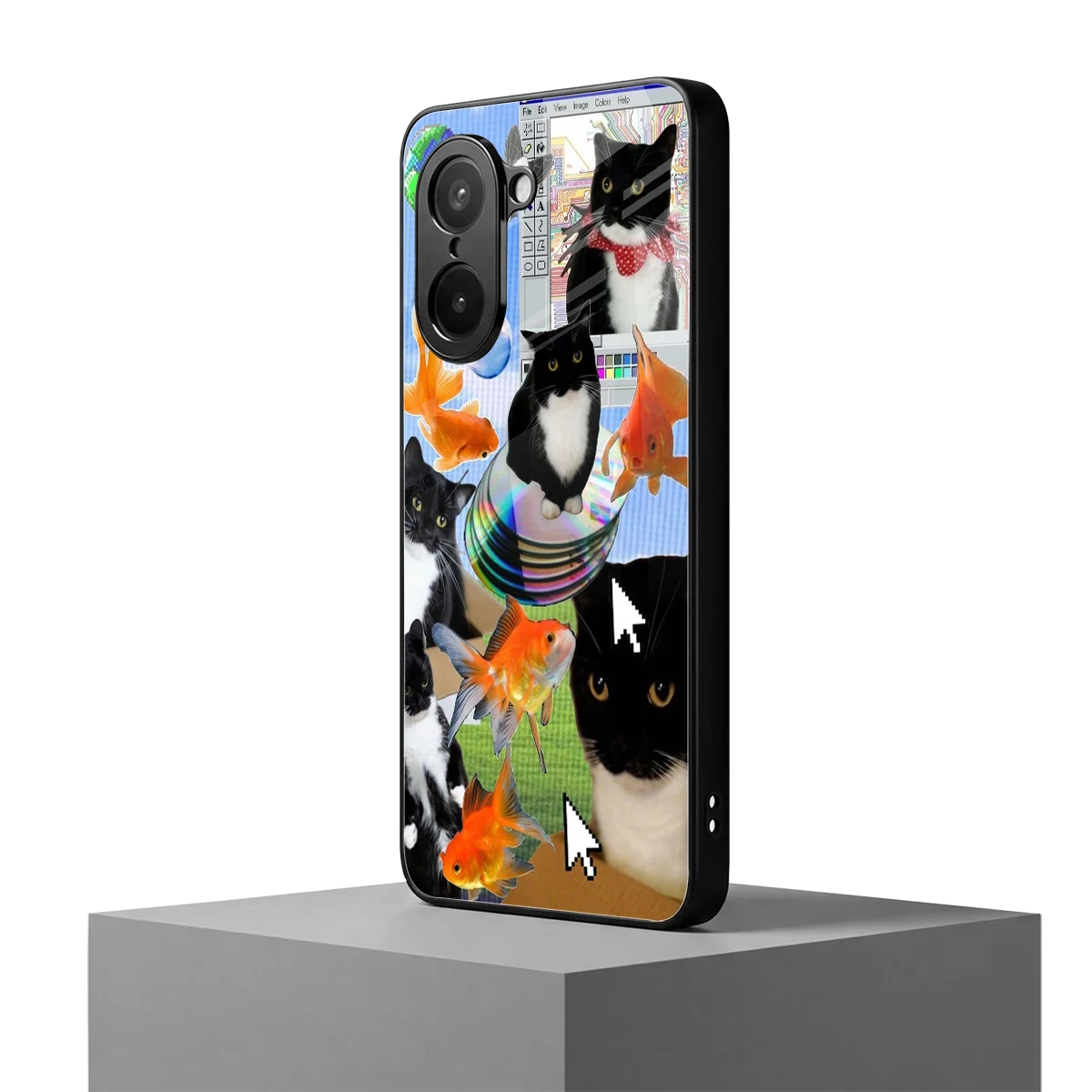 Techno Kitties oneplus nord ce5 5g mobile cover | shockproof glass phone case