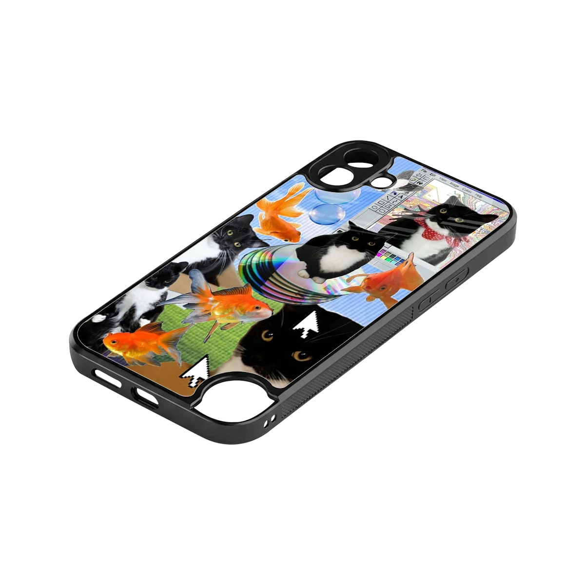 Techno Kitties stylish phone case for cmf nothing phone 1 | glossy glass and slim fit