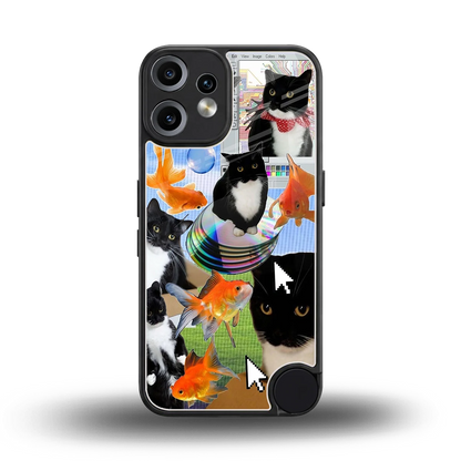 Techno Kitties back phone cover | glass case for cmf nothing phone 2 pro