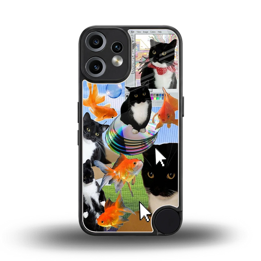 Techno Kitties back phone cover | glass case for cmf nothing phone 2 pro
