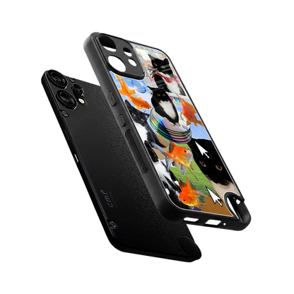 Techno Kitties sleek cmf nothing phone 2 pro cover with tempered glass back and TPU edges