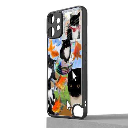Techno Kitties cmf nothing phone 2 pro mobile cover | shockproof glass phone case