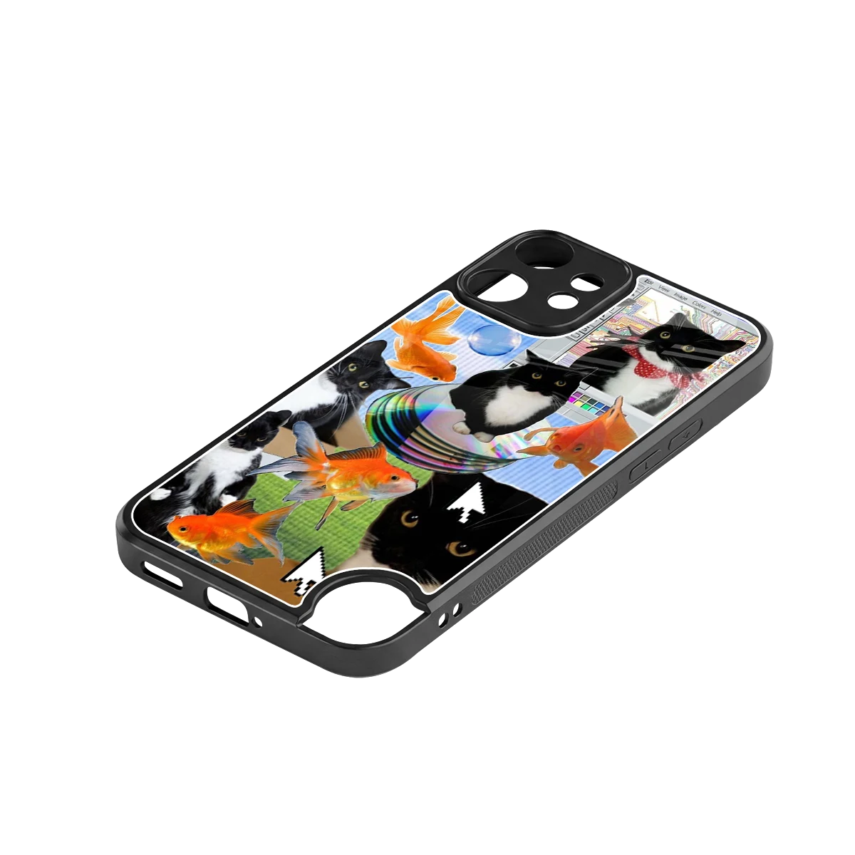 Techno Kitties stylish phone case for cmf nothing phone 2 pro | glossy glass and slim fit