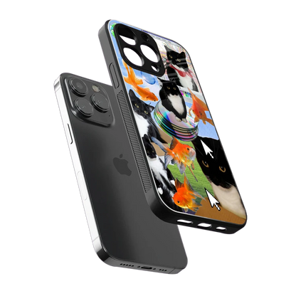 Techno Kitties sleek iphone 13 pro cover with tempered glass back and TPU edges