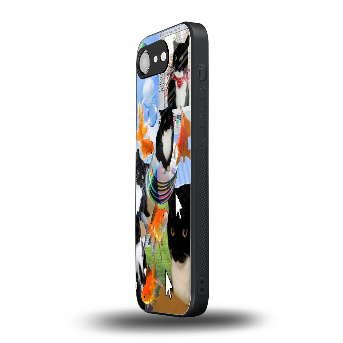 Techno Kitties iphone 16e mobile cover | shockproof glass phone case