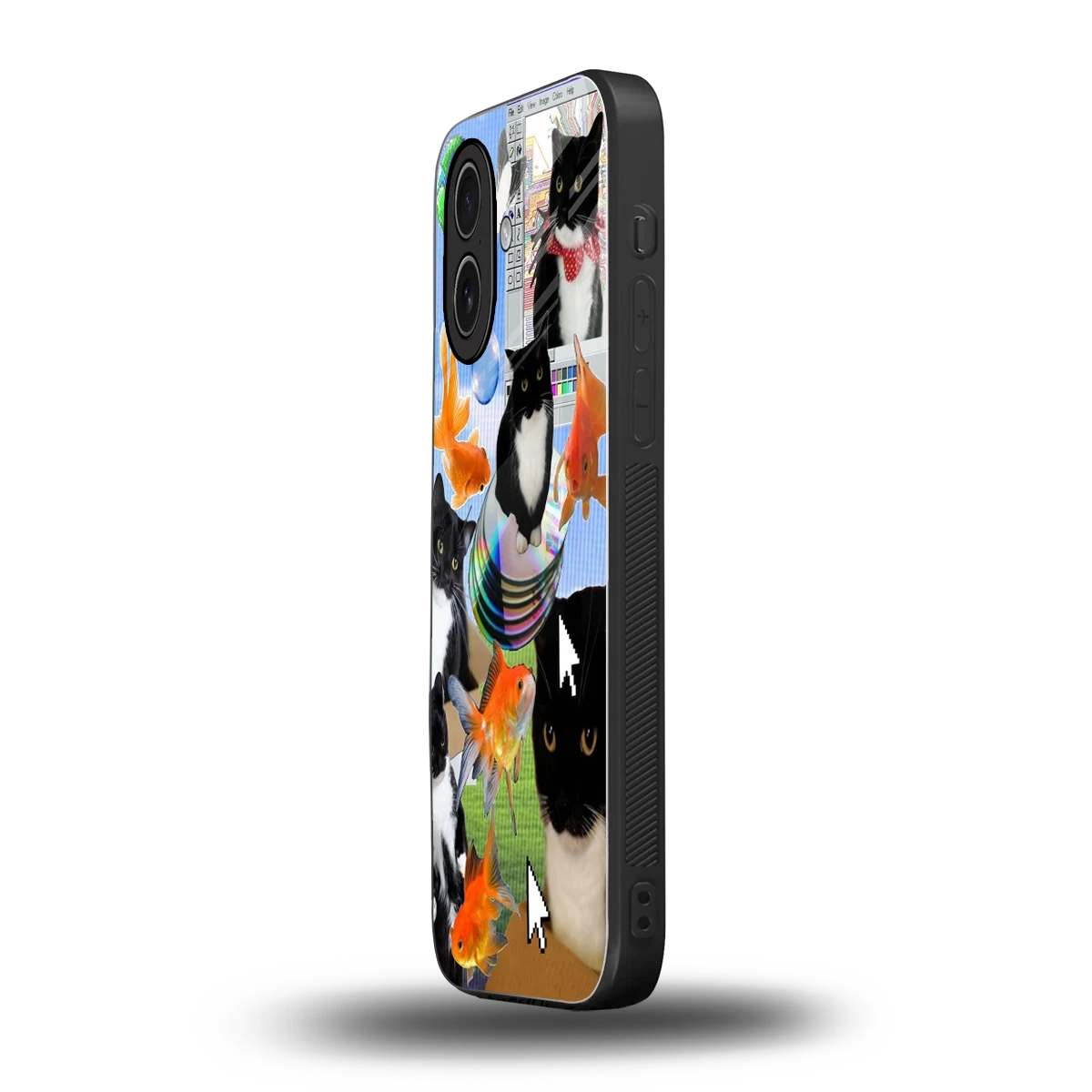 Techno Kitties iphone 17 mobile cover | shockproof glass phone case