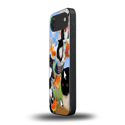 Techno Kitties iphone air mobile cover | shockproof glass phone case