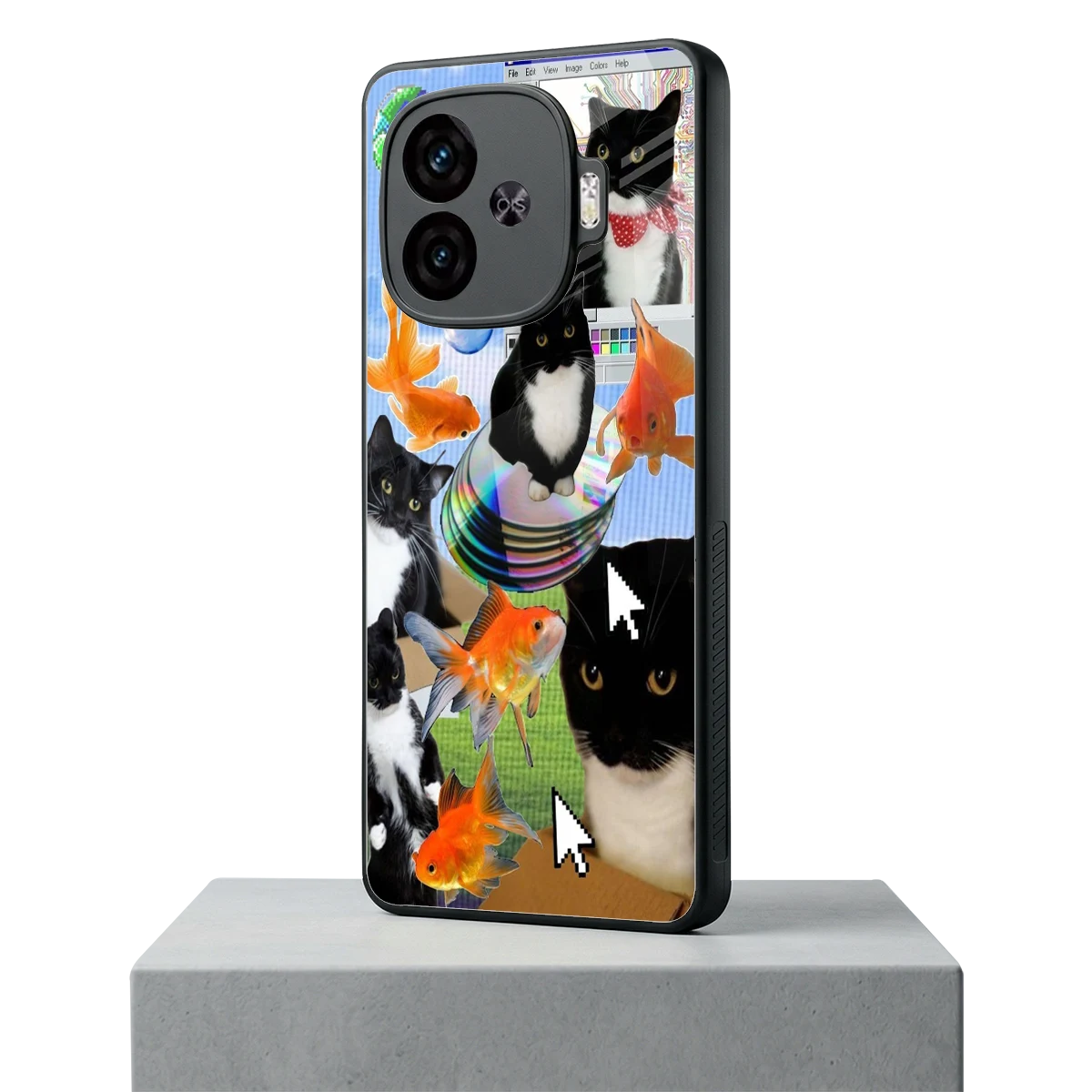 Techno Kitties iqoo neo 10r 5g mobile cover | shockproof glass phone case