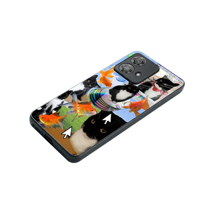 Techno Kitties stylish phone case for motorola edge 40 neo 5g | glossy glass and slim fit