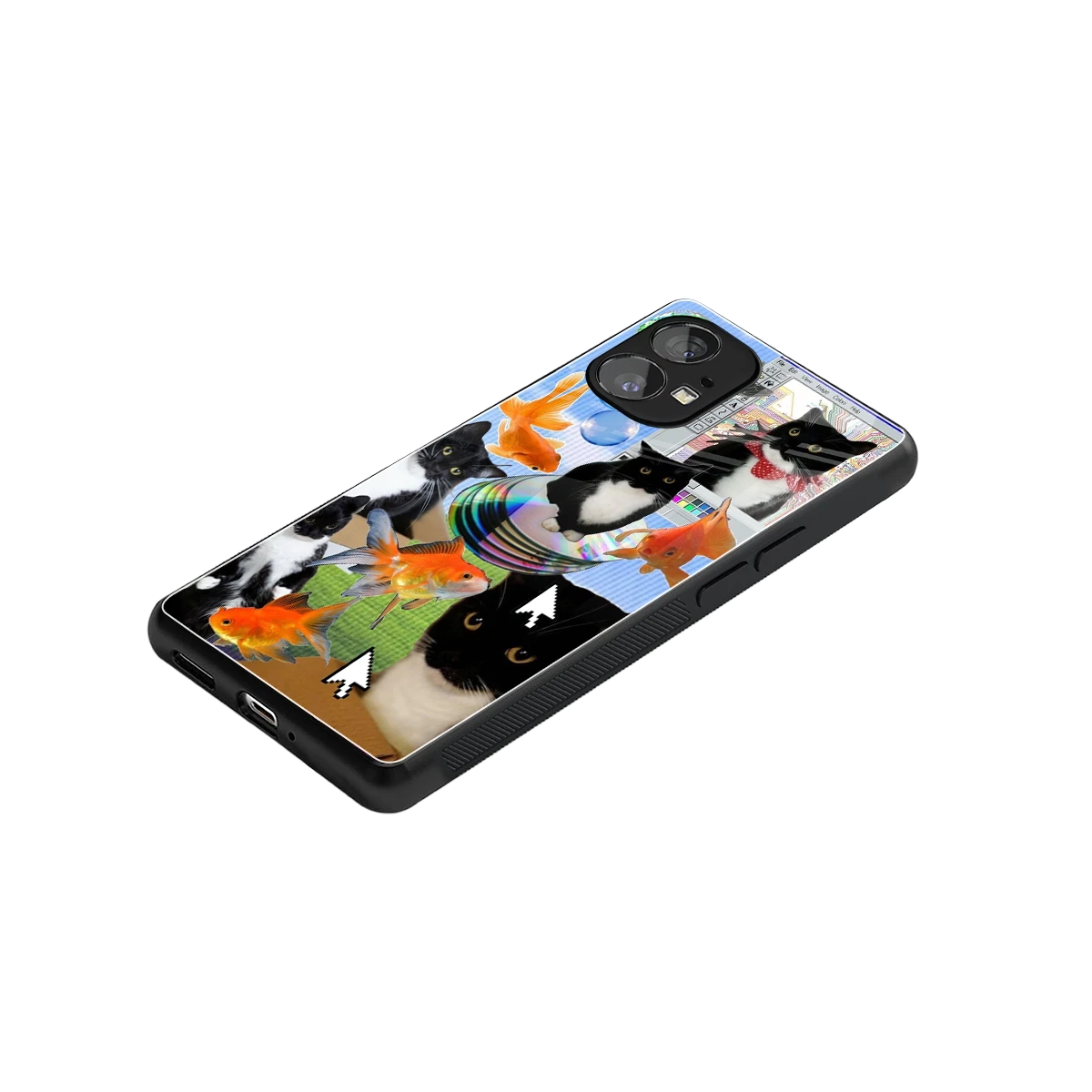 Techno Kitties stylish phone case for nothing phone 1 | glossy glass and slim fit