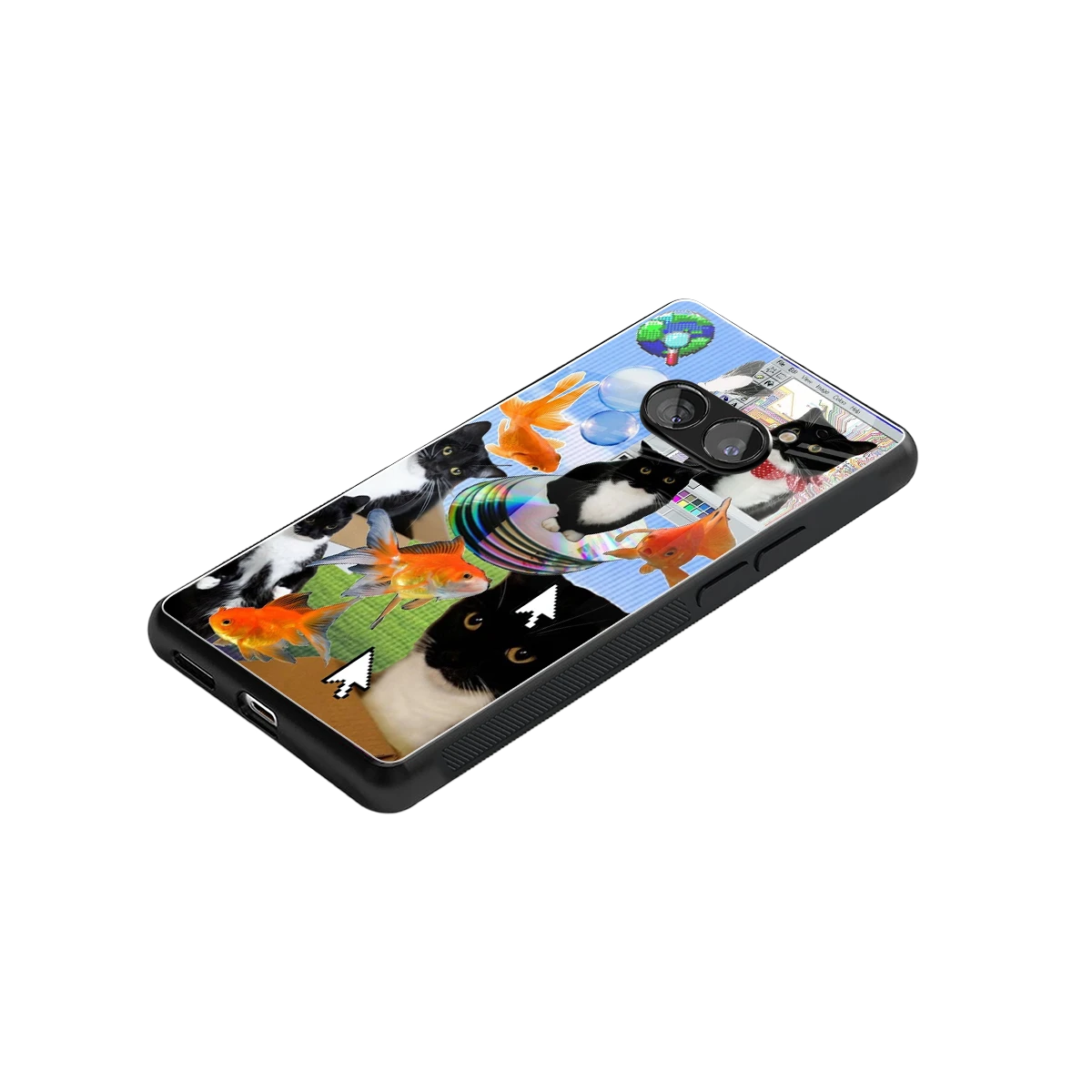 Techno Kitties stylish phone case for nothing phone 2a plus | glossy glass and slim fit