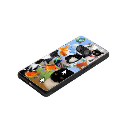 Techno Kitties stylish phone case for nothing phone 2a plus | glossy glass and slim fit