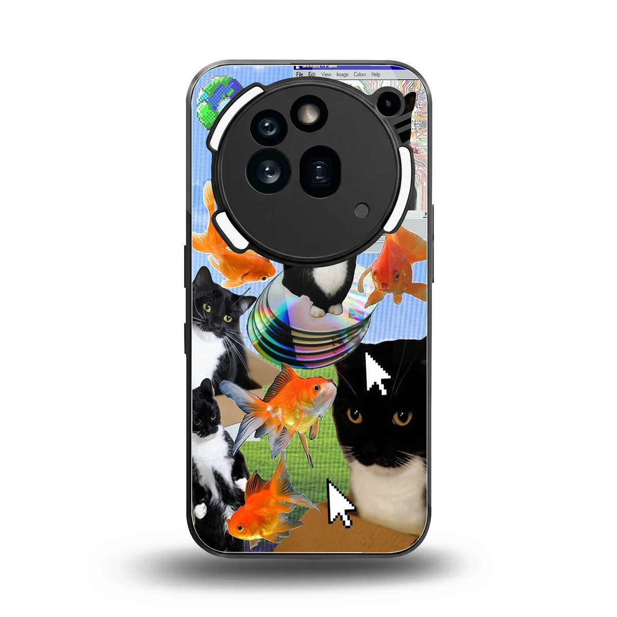 Techno Kitties back phone cover | glass case for nothing phone 3a pro