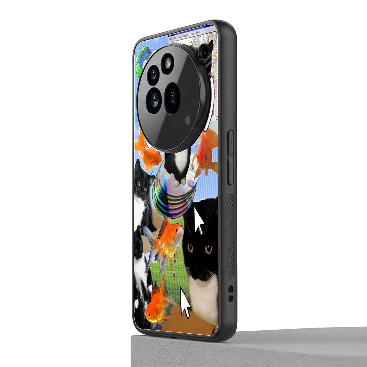 Techno Kitties nothing phone 3a pro mobile cover | shockproof glass phone case
