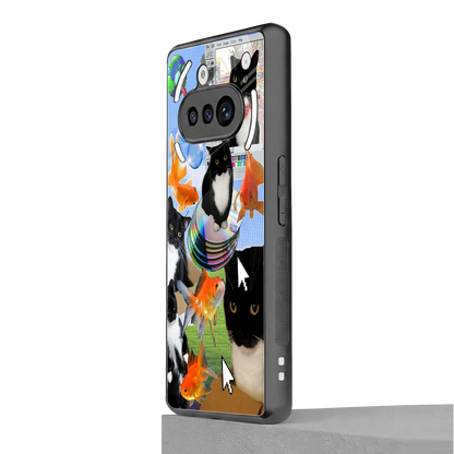 Techno Kitties nothing phone 3a mobile cover | shockproof glass phone case