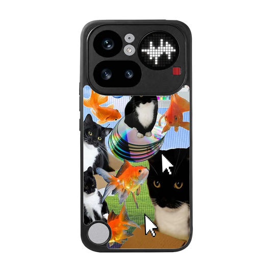 Techno Kitties back phone cover | glass case for nothing phone 4a pro