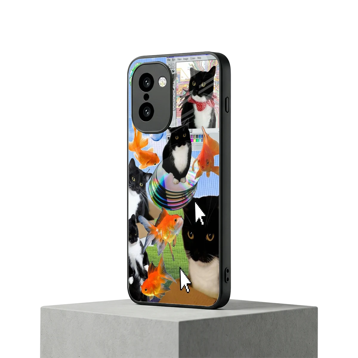 Techno Kitties oneplus 15r mobile cover | shockproof glass phone case