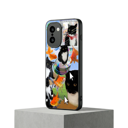 Techno Kitties oneplus 15r mobile cover | shockproof glass phone case
