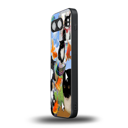 Techno Kitties oneplus nord 4 mobile cover | shockproof glass phone case