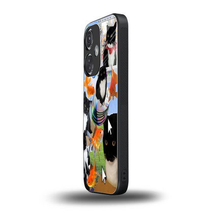 Techno Kitties oneplus nord ce 3 mobile cover | shockproof glass phone case