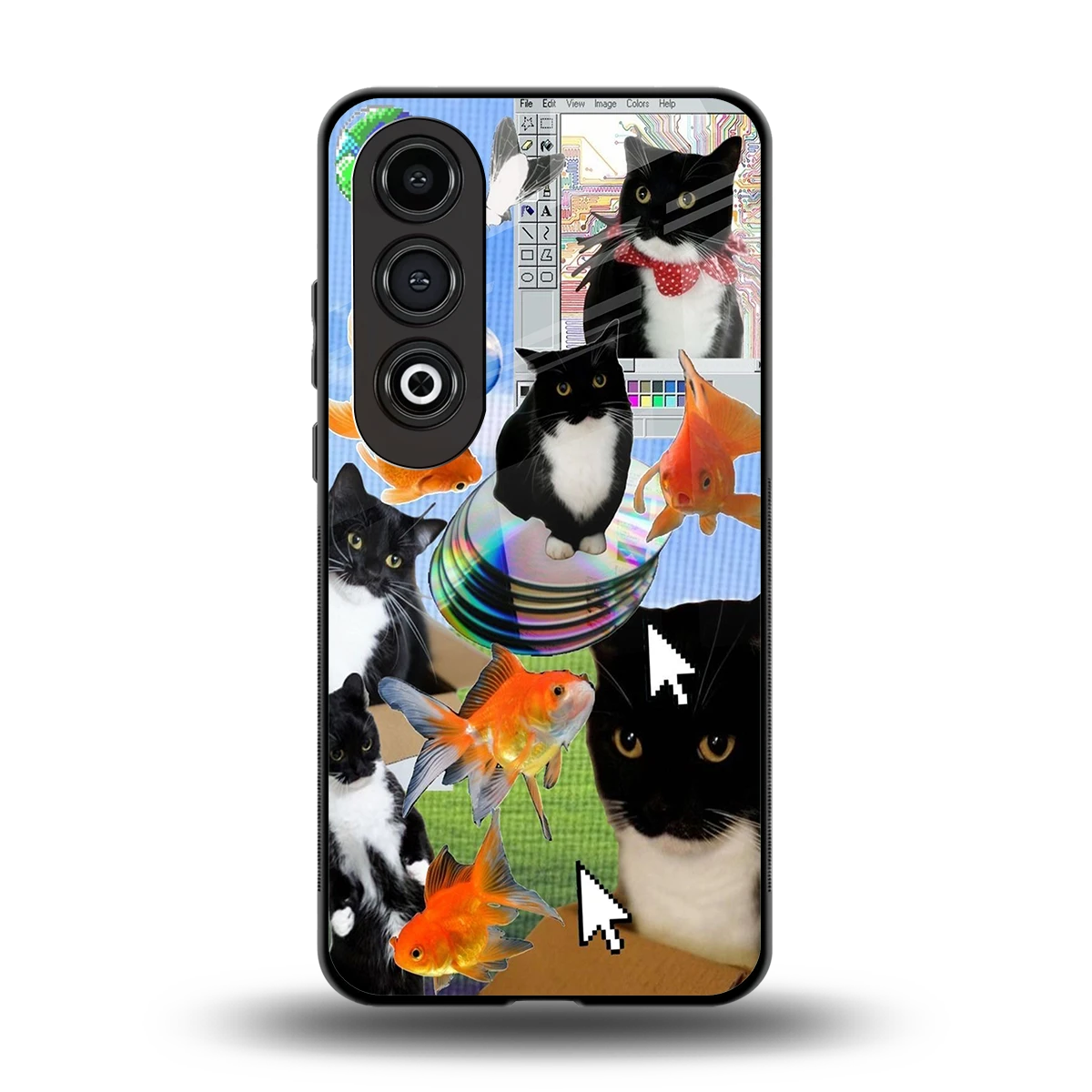 Techno Kitties back phone cover | glass case for oneplus nord ce 4