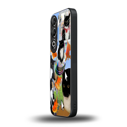 Techno Kitties oneplus nord ce 4 mobile cover | shockproof glass phone case