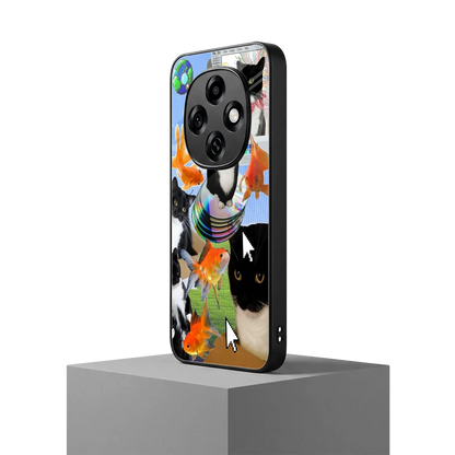 Techno Kitties oppo f31 pro 5g mobile cover | shockproof glass phone case