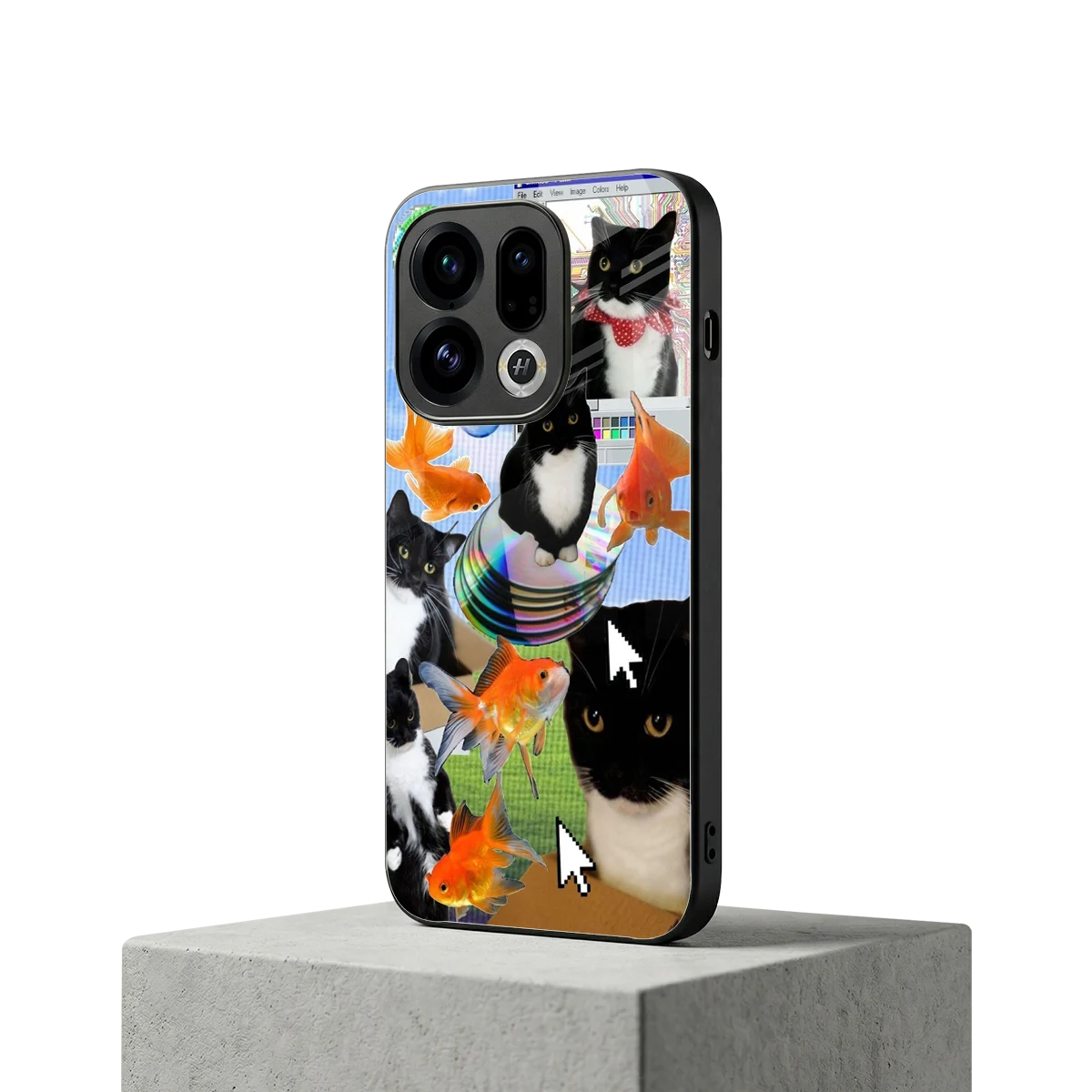 Techno Kitties oppo find x9 mobile cover | shockproof glass phone case
