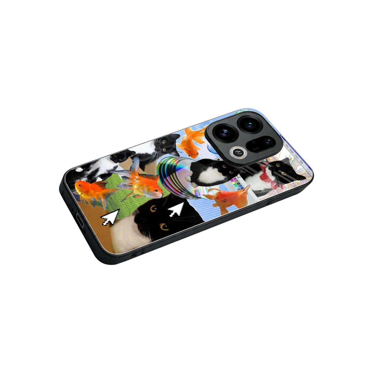 Techno Kitties stylish phone case for oppo find x9 | glossy glass and slim fit