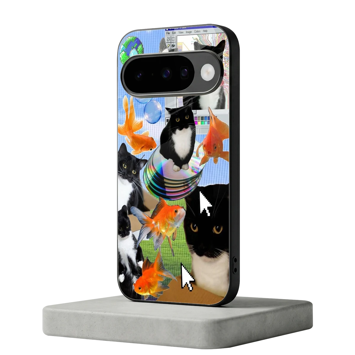 Techno Kitties google pixel 10 mobile cover | shockproof glass phone case