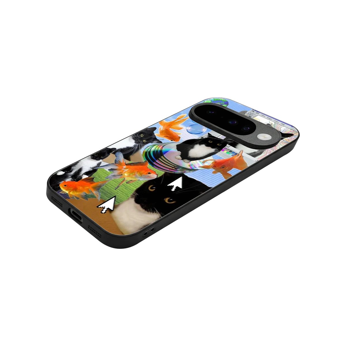Techno Kitties stylish phone case for google pixel 10 | glossy glass and slim fit