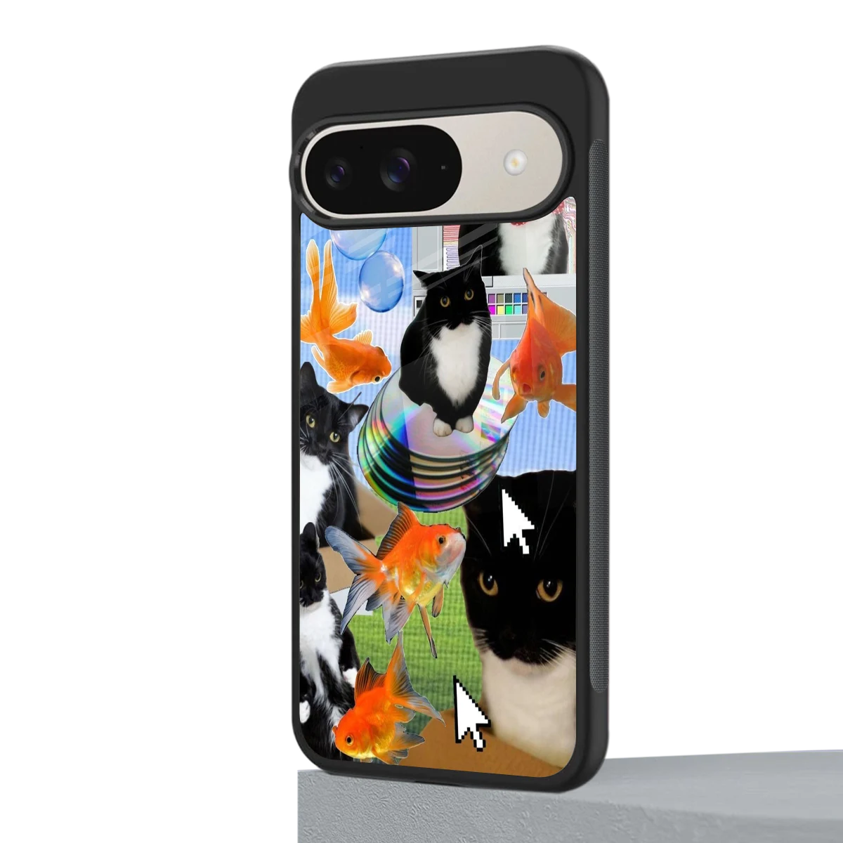 Techno Kitties google pixel 9 mobile cover | shockproof glass phone case