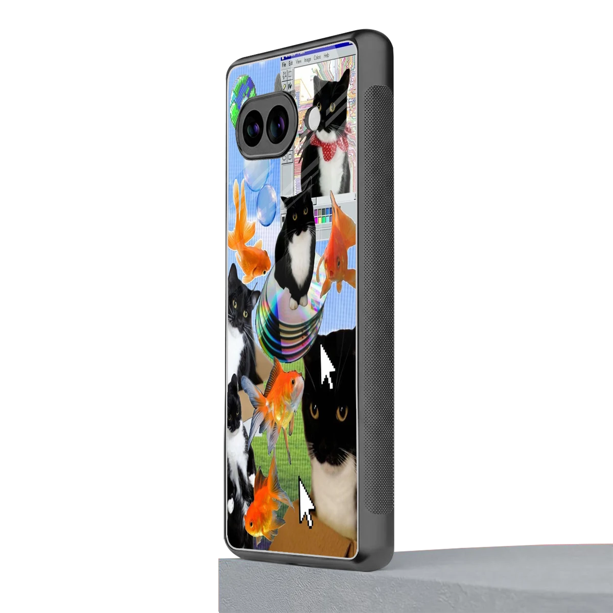 Techno Kitties google pixel 10a mobile cover | shockproof glass phone case